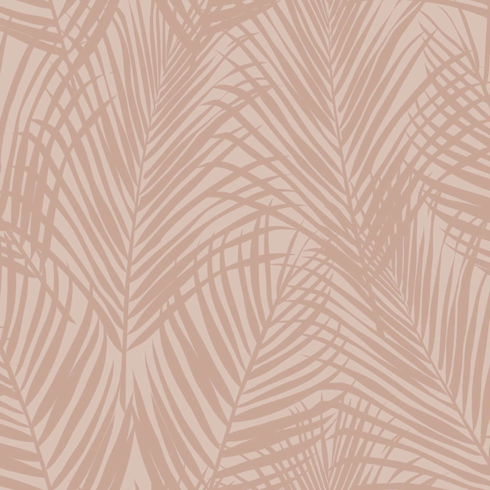 Wallpaper palm leaf pattern pink 139432