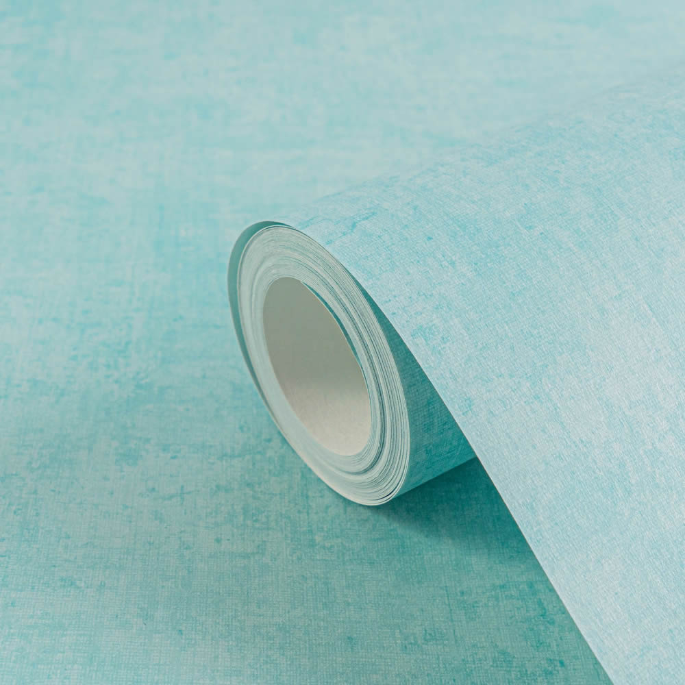 Uni verwaschene Oberfläche matt glatt Vliestapete türkis 771794-8-771794