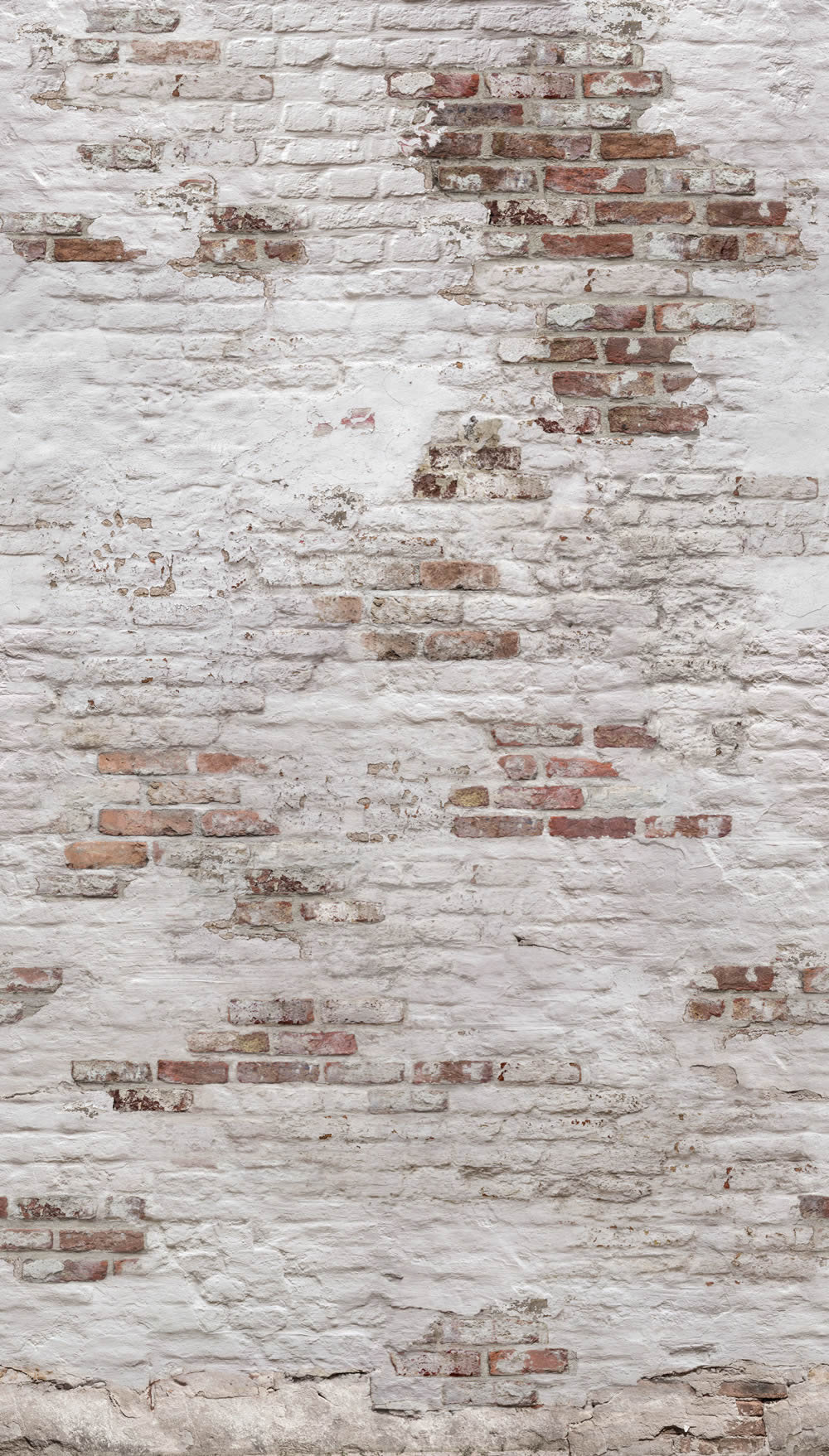 Wandbild 1,59 x 2,80 m Steinwand Ziegelwand grau rot EP6101