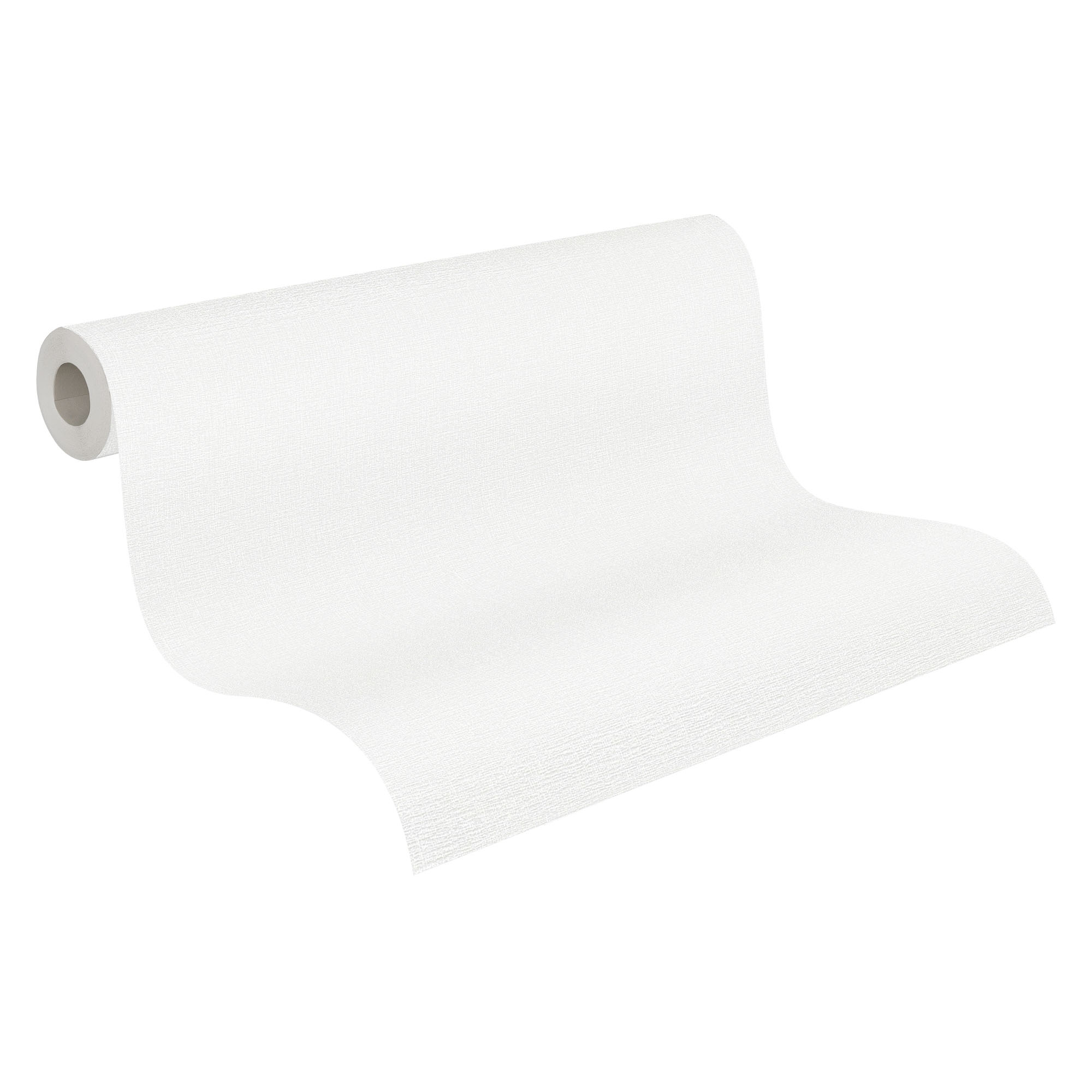 Tapete Unitapete Textiloptik weiß 367131