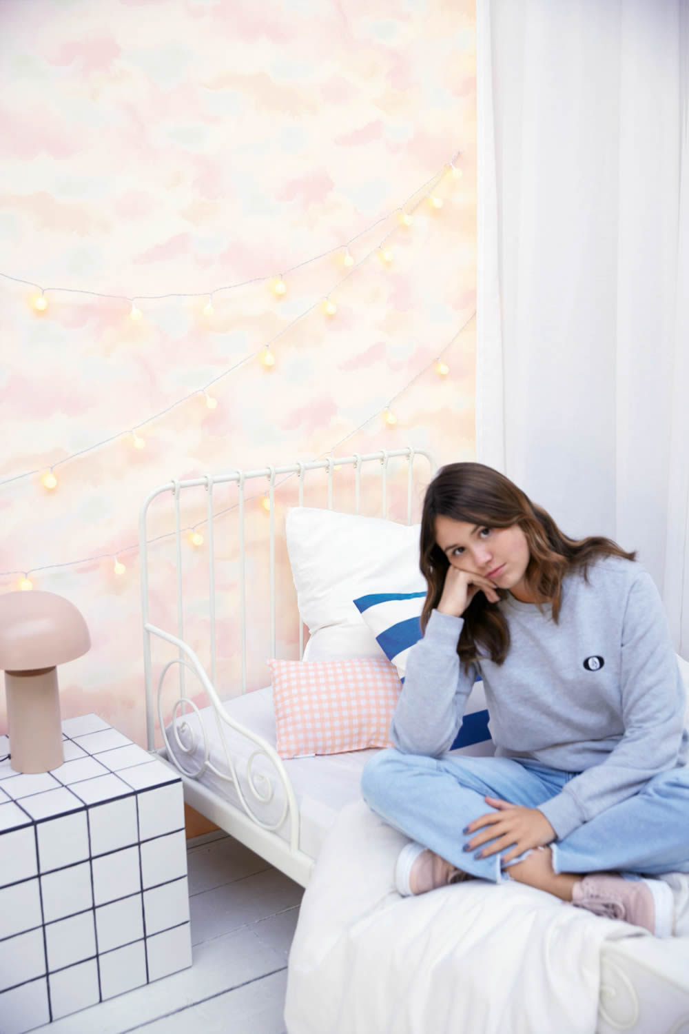 view clouds wallpaper pink and white Young and free YNF103364000-36-YNF103364000.1M