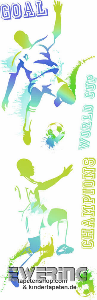 Blau-Grün Fußball Sticker Jungen-36-OLB63846089