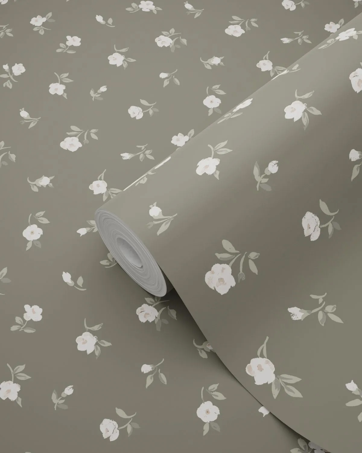Blumentapete Vintage Blüten Vlies braun rosa 139238