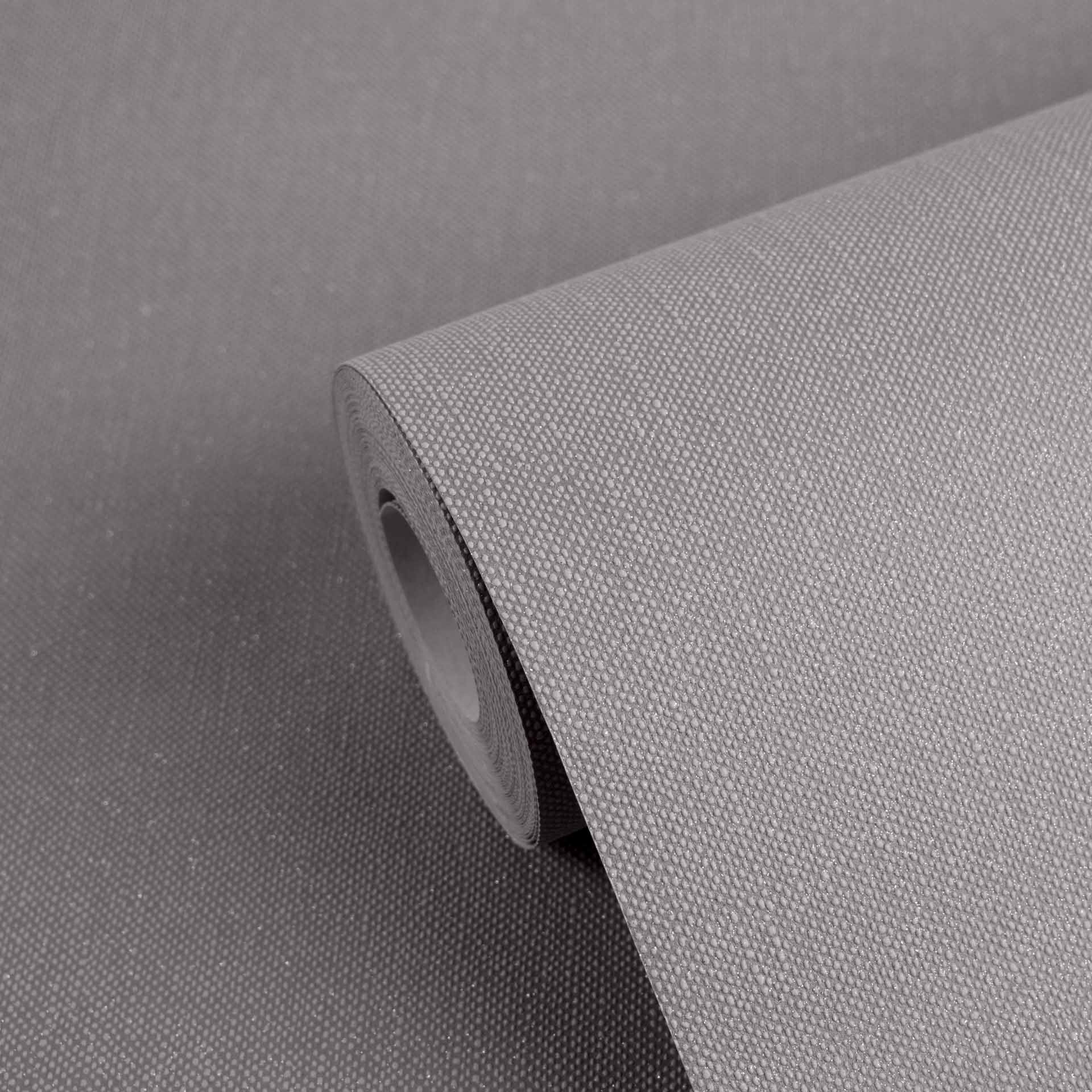 Tapete Unitapete Glitzereffekt grau Vlies 936764