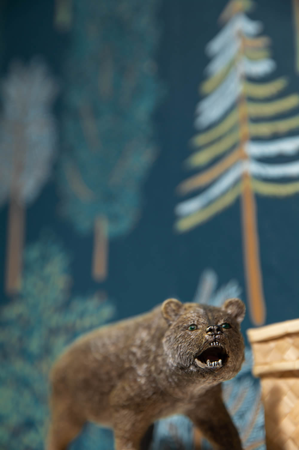 Forest Blue Wallpaper Caselio - La Foret Texdecor FRT102956614-36-FRT102956614.1M