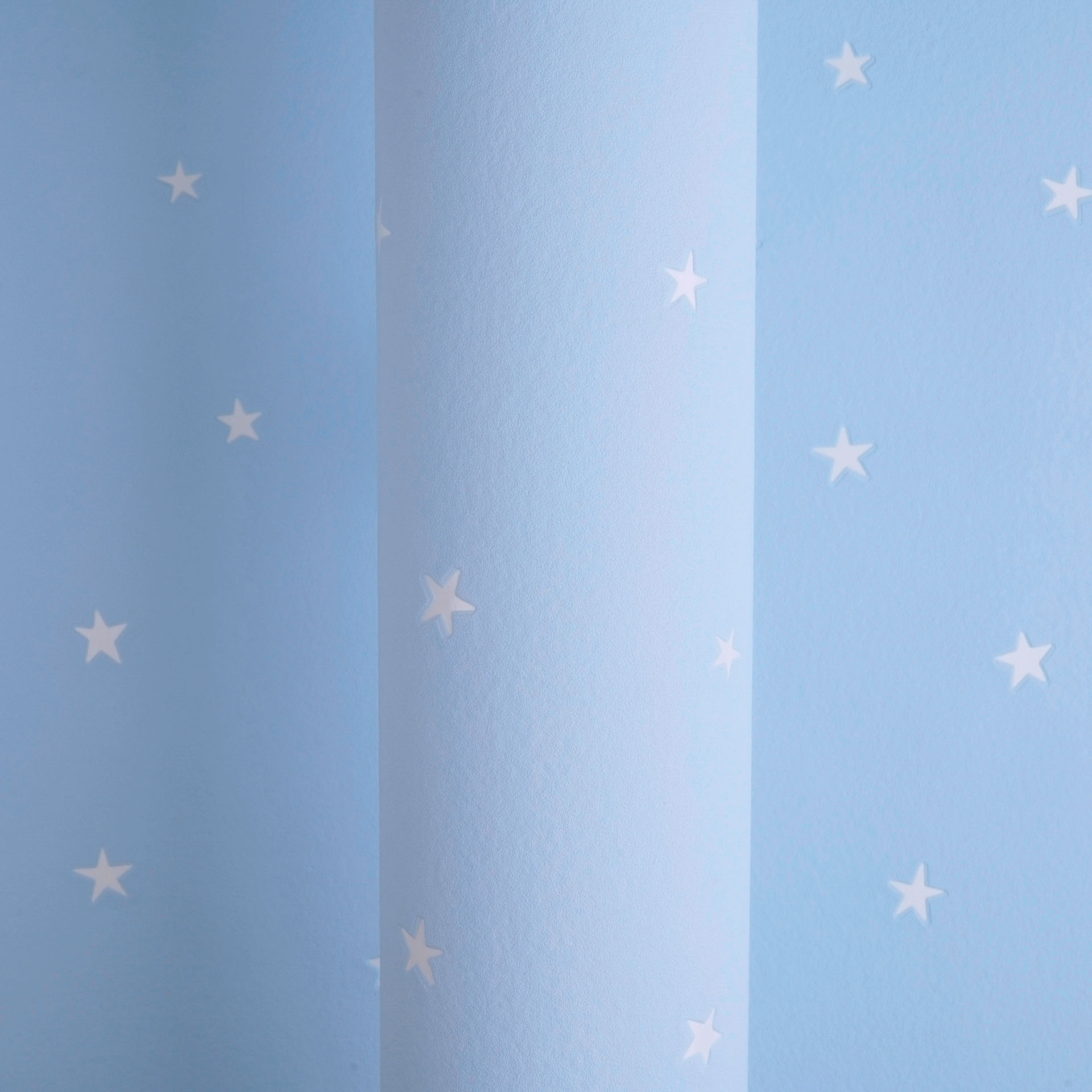 Tapete Sterntapete Leuchteffekt blau Vlies 792611