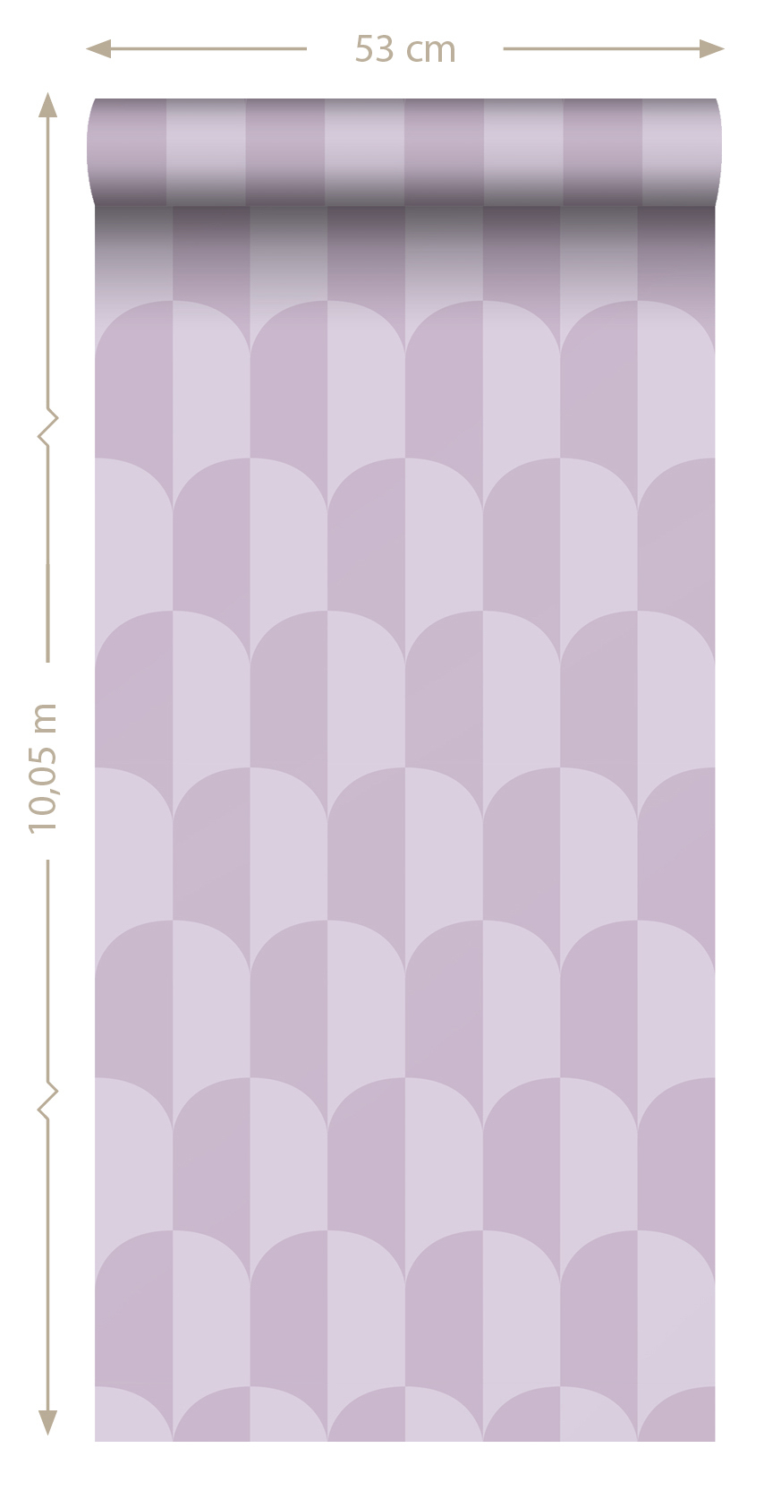 Tapete Vliestapete Art Deco Bogen lila modern 139987
