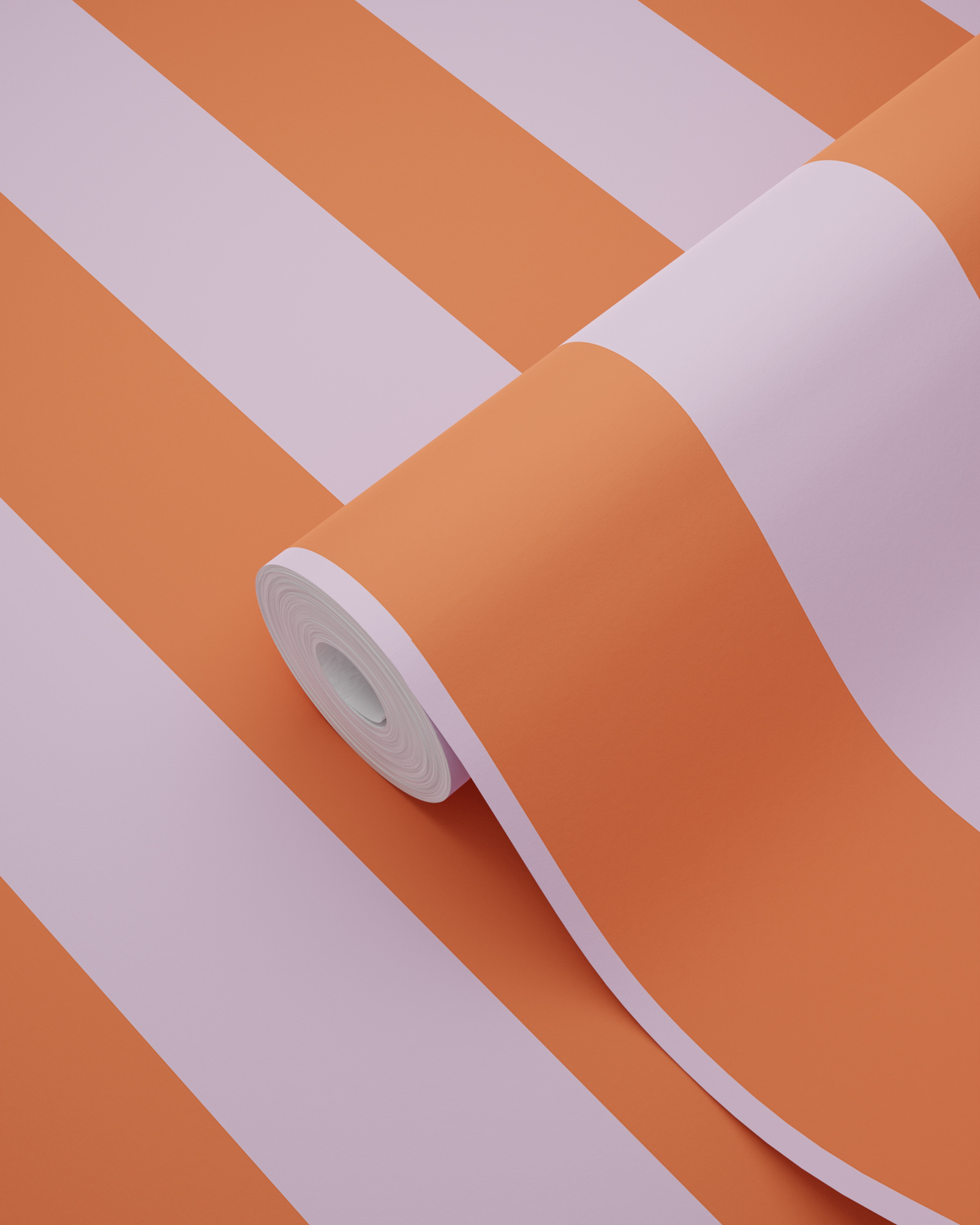 Tapete Streifen Tapete Retro orange lila Vlies 139904