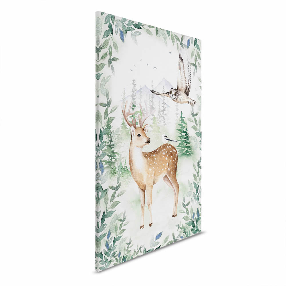 Leinwandbild Waldtiere Waldlandschaft DD129429 60 x 90 cm-8-DD129429