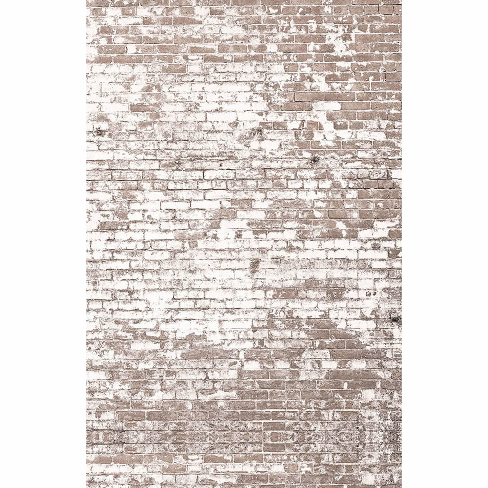Bricks mural white and brown Young and free YNF103431904-36-YNF103431904