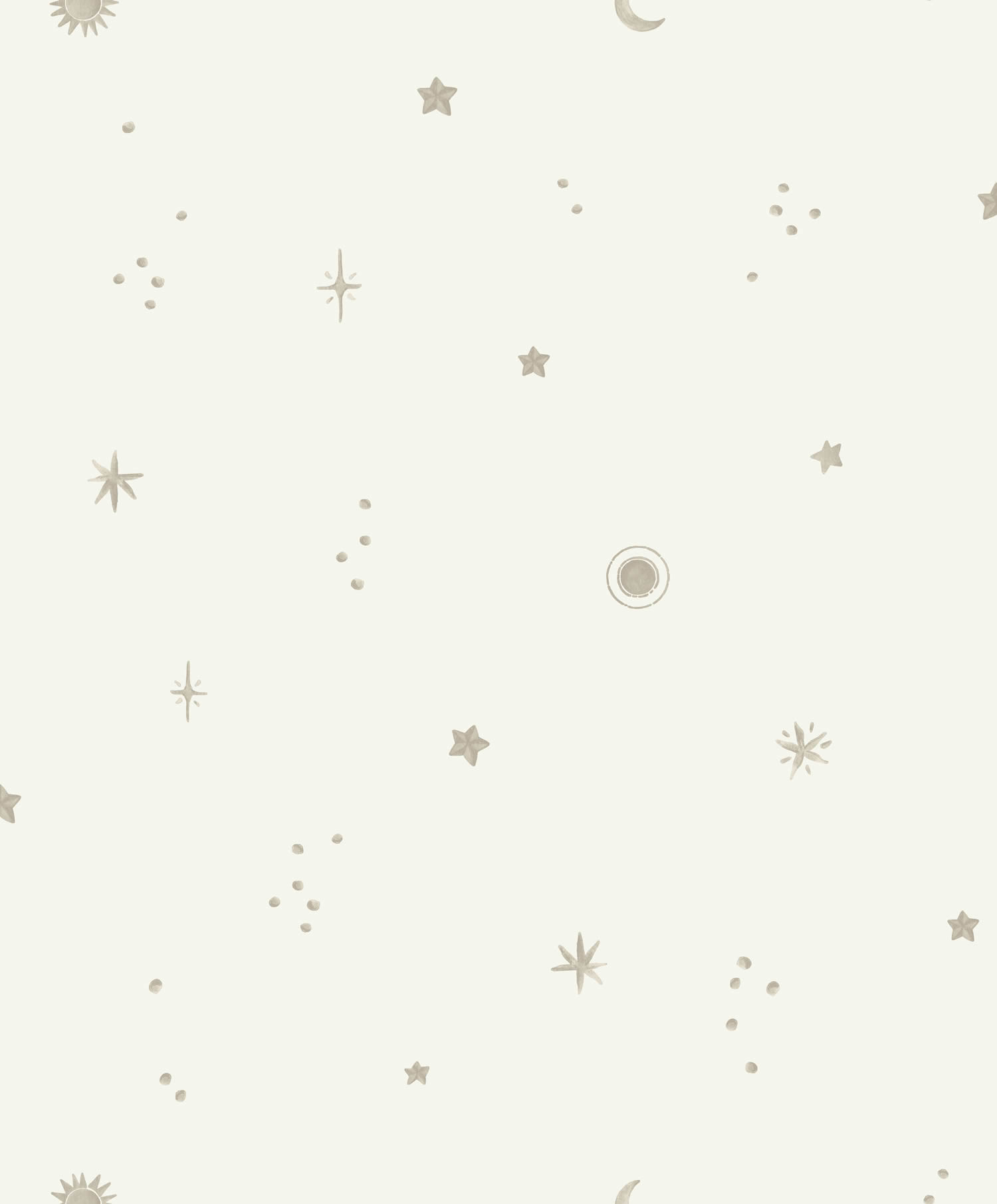 Tapete Sterne Sternzeichen Vlies Creme LD3617