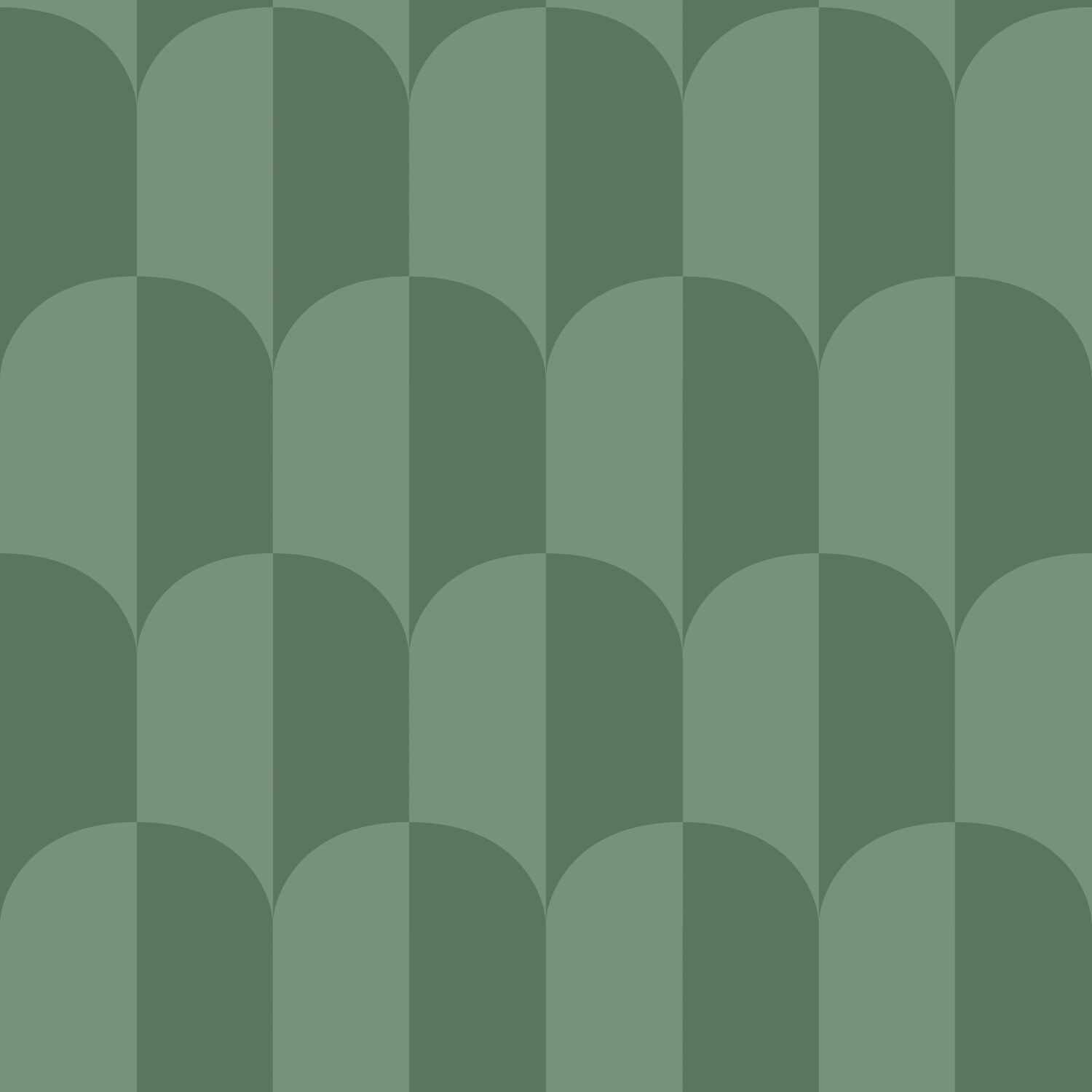 Tapete Bogen Tapete Art Deco graugrün Vlies 139989