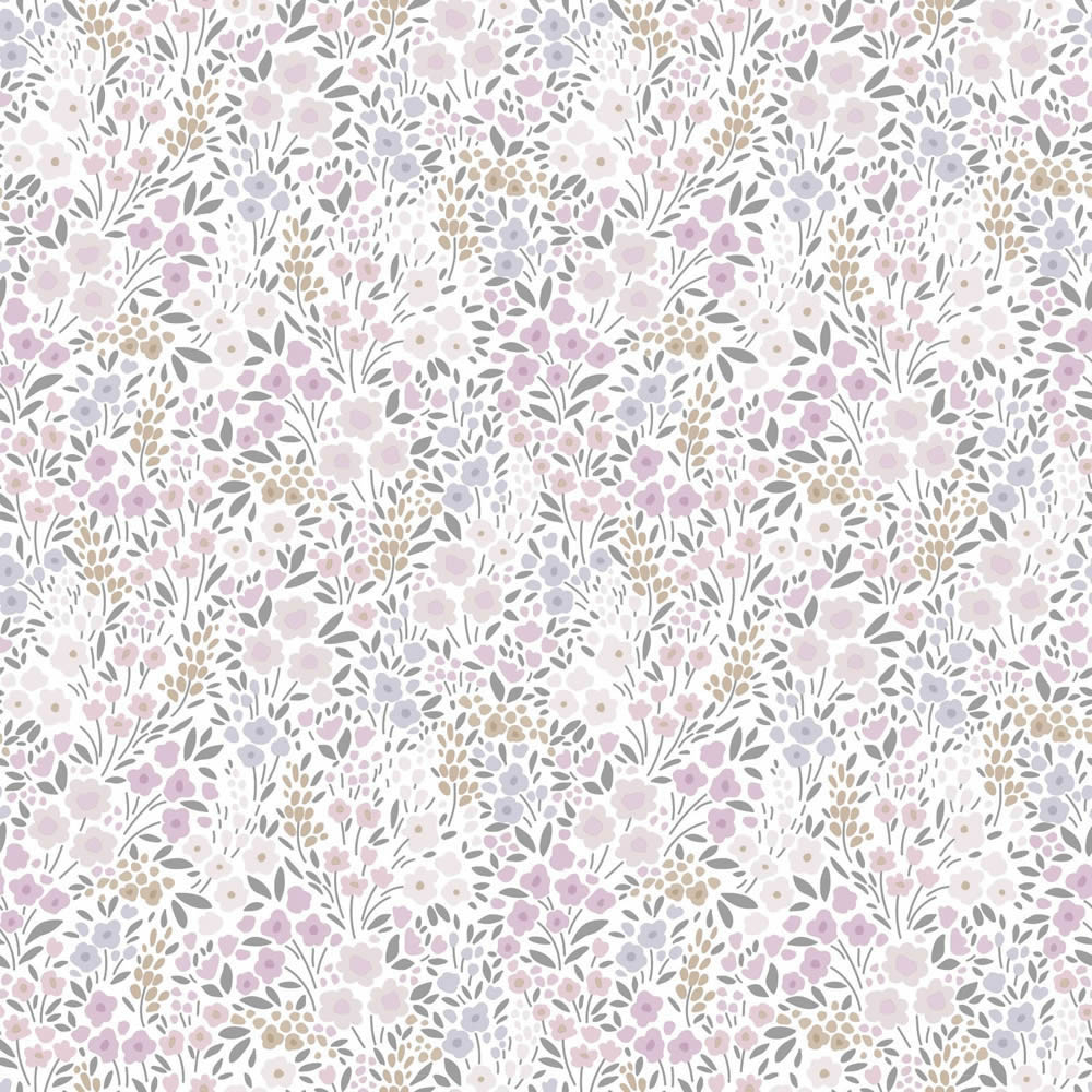 Blumentapete floral Blüten Vlies pastellrosa lila 139534