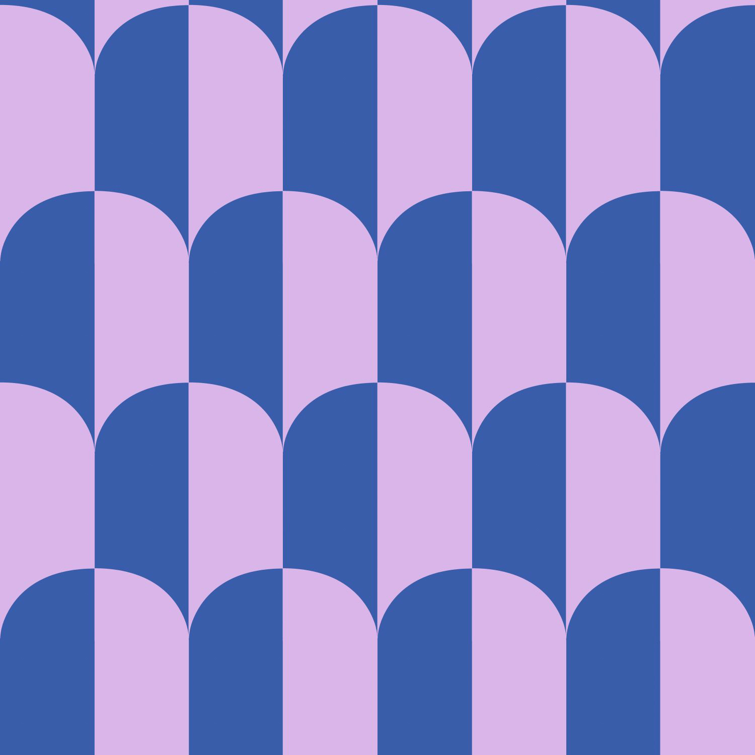 Tapete Vliestapete Art Deco Bögen lila royalblau 139983