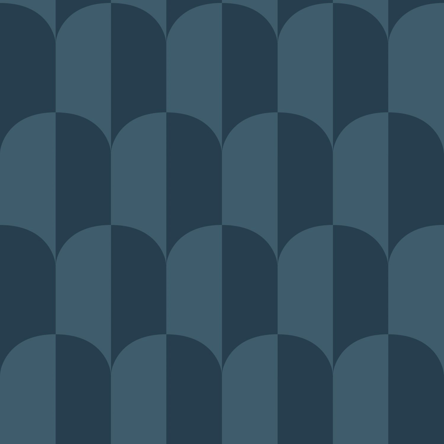 Tapete Art Deco Tapete Bögen dunkelblau Vlies 139990