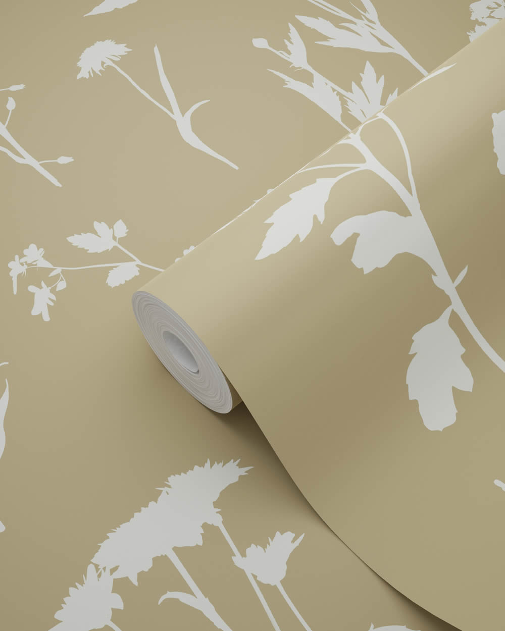 Tapete Skandinavische Blumen minimalistisch beige Vlies 139483