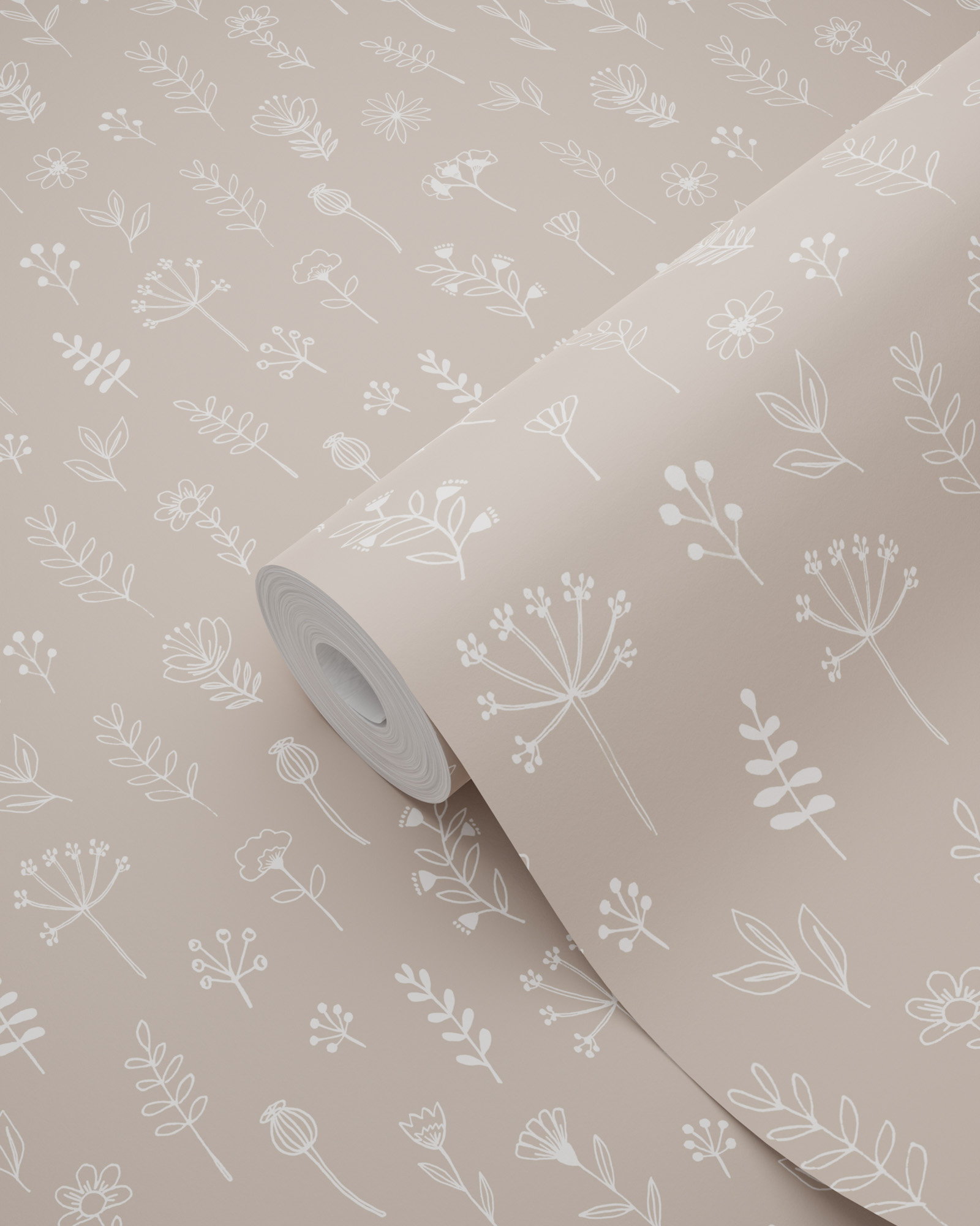 Blumentapete Wildblumen Scandi Vlies altrosa 139280