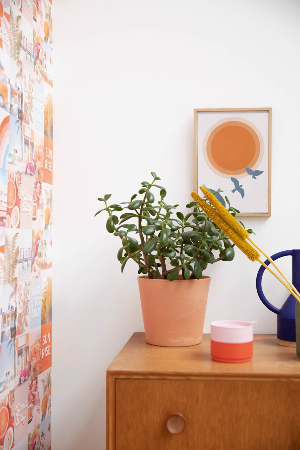 Multicolored beach wallpaper Caselio - Young and free Texdecor YNF103354563-36-YNF103354563.1M