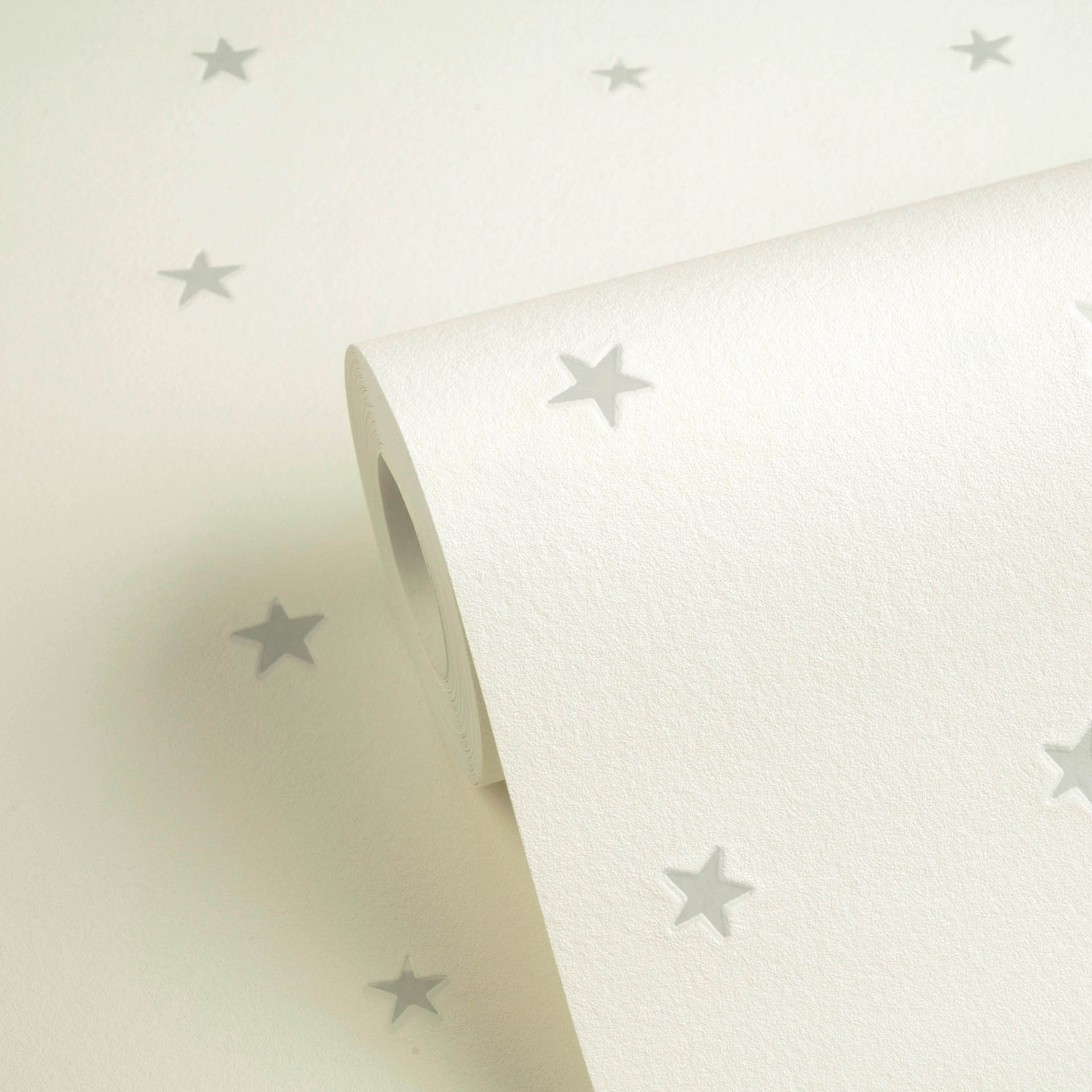 Tapete Leuchteffekt Tapete Sterne fluoreszierend creme Vlies 792612