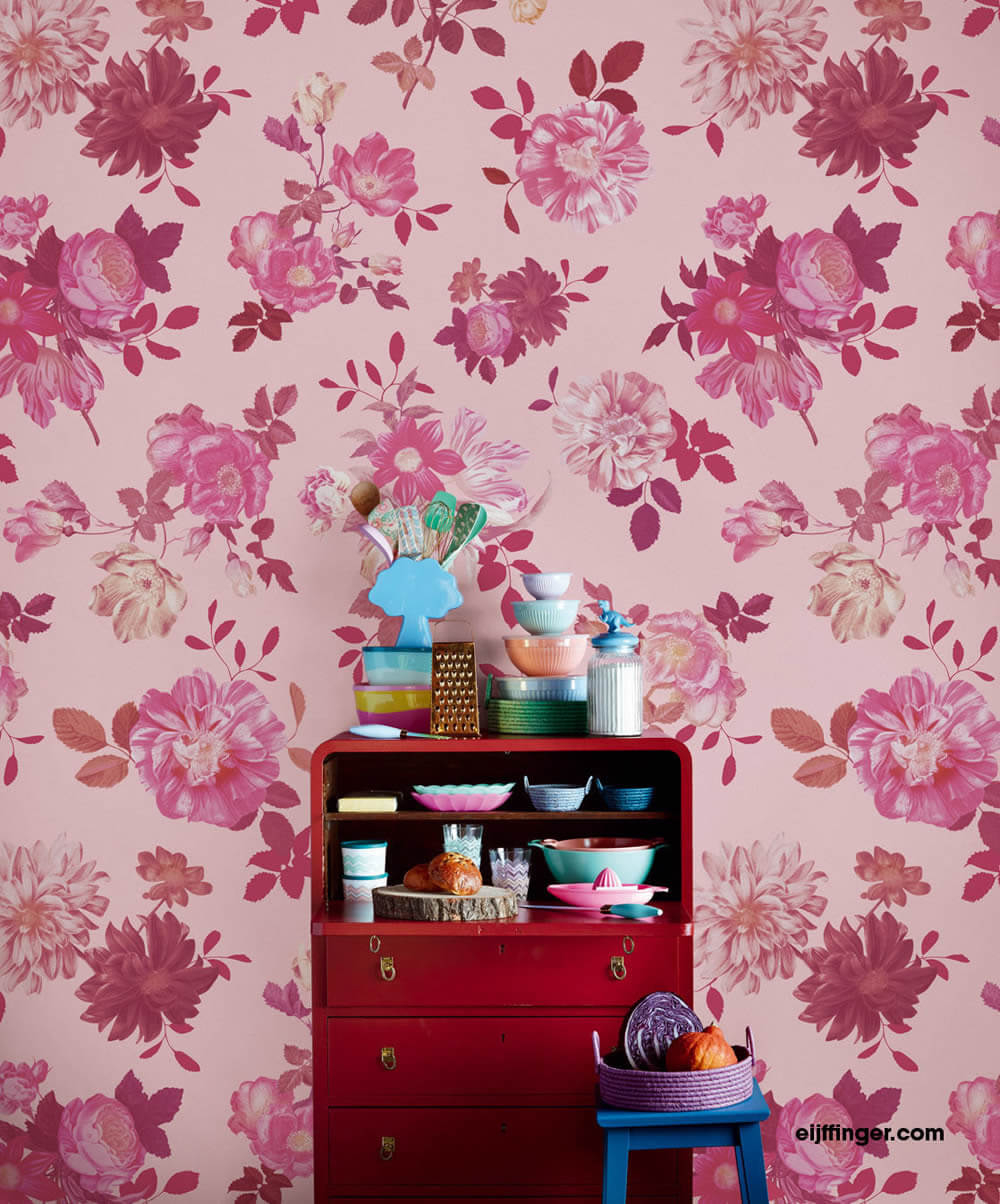 Pink Pink Flower Wall Pictures-55-383613