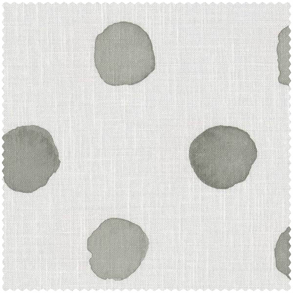circles off-white and olive fabric Bambino XIX Rasch 840284-23-840284.1M