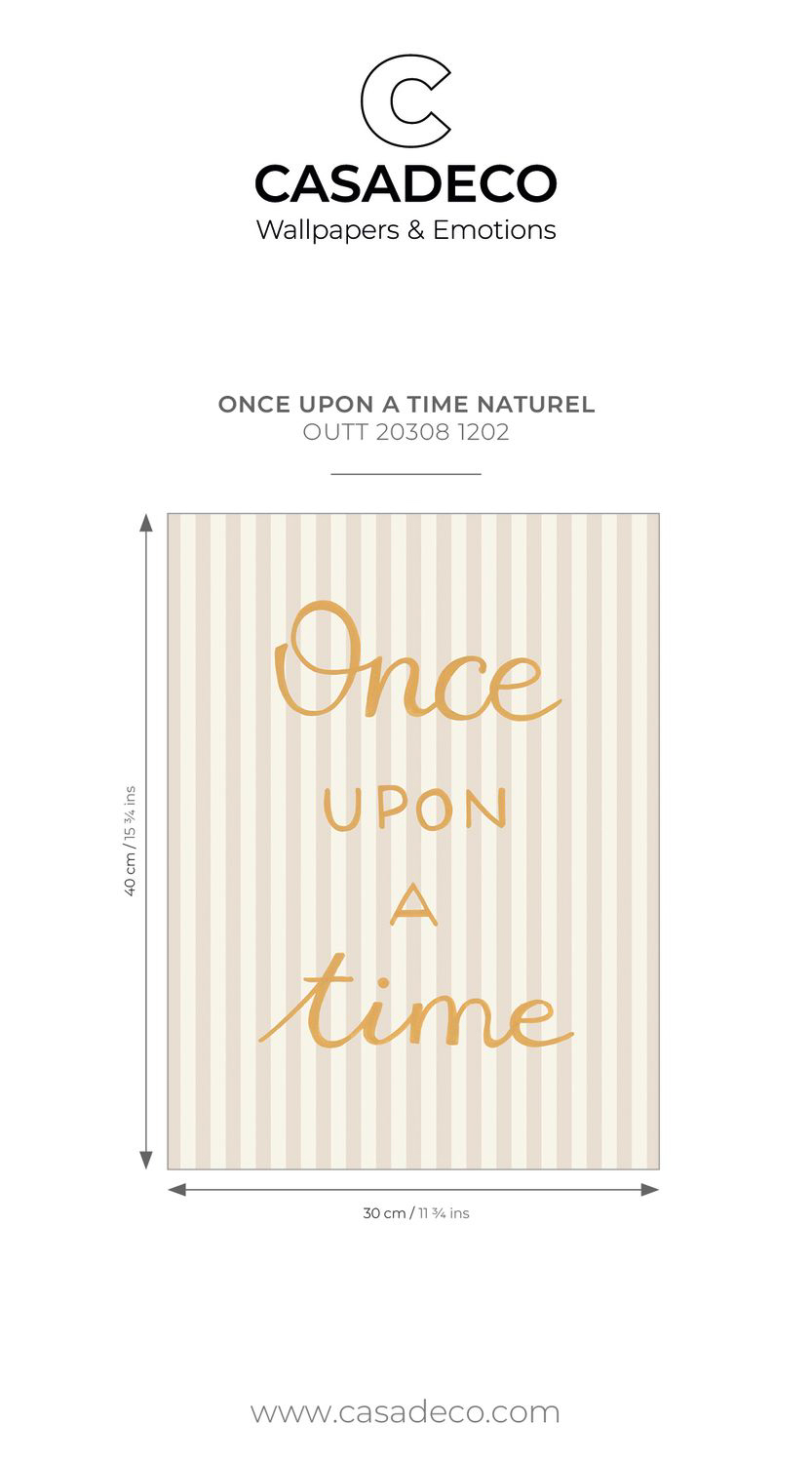 Poster Once Upon a Time Schriftzug beige OUTT203081202