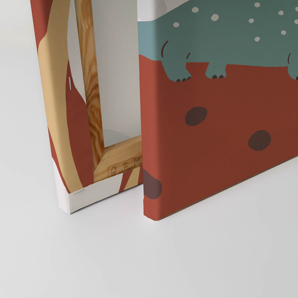 Leinwandbild großer und kleiner Dino DD129444 30 x 40 cm-8-DD129444