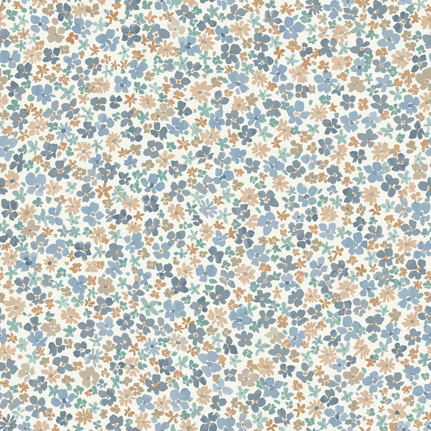 Blumen Tapete kleine Blüten Vlies Creme LD3015