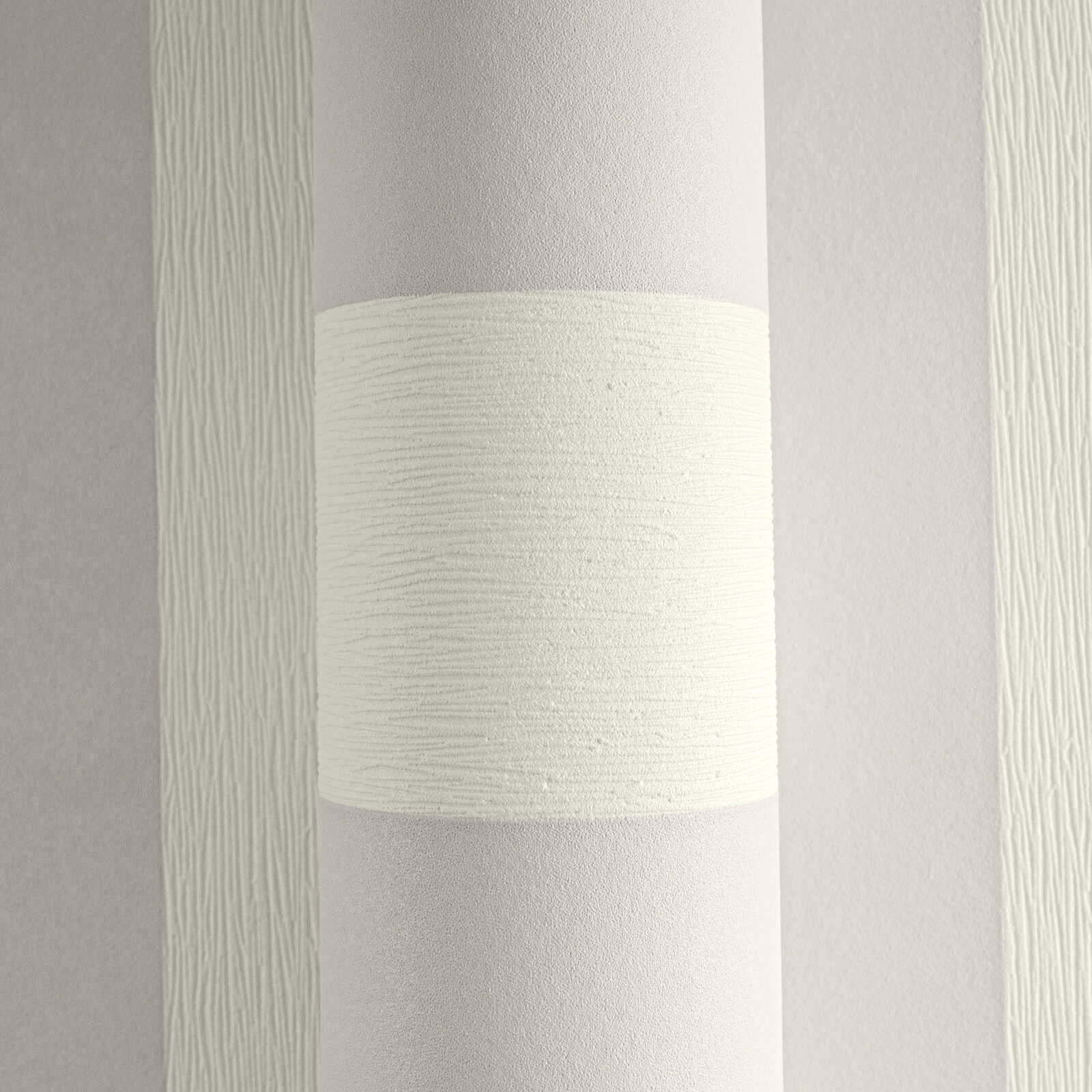 Tapete Streifentapete Blockstreifen grau creme Vlies 381012