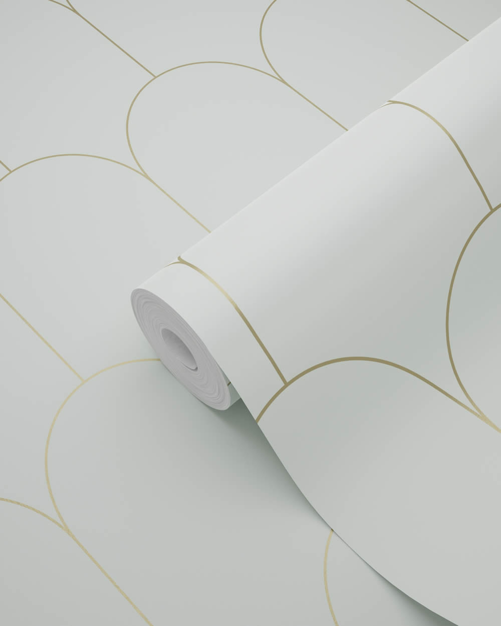 Tapete Art Deco geometrisch mintgrün Vlies 139202