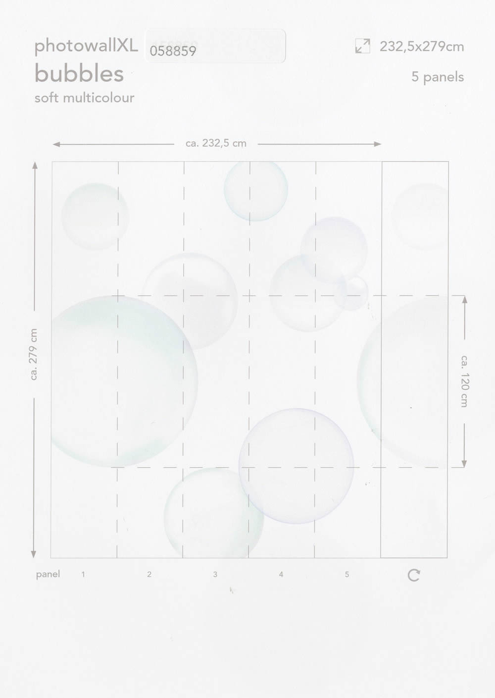 Soap bubbles mural Xl-23-058859