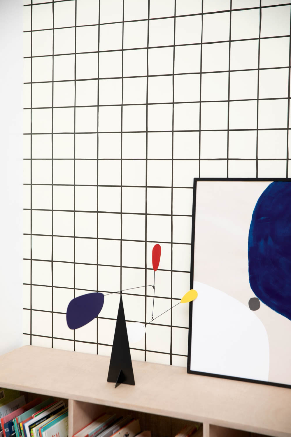 Cream and black wallpaper square shape Young and free YNF103270000-36-YNF103270000.1M