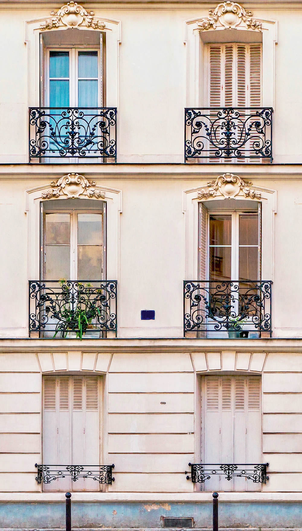 Fototapete 159 x 280 cm Paris französiche Hausfassade ML3301