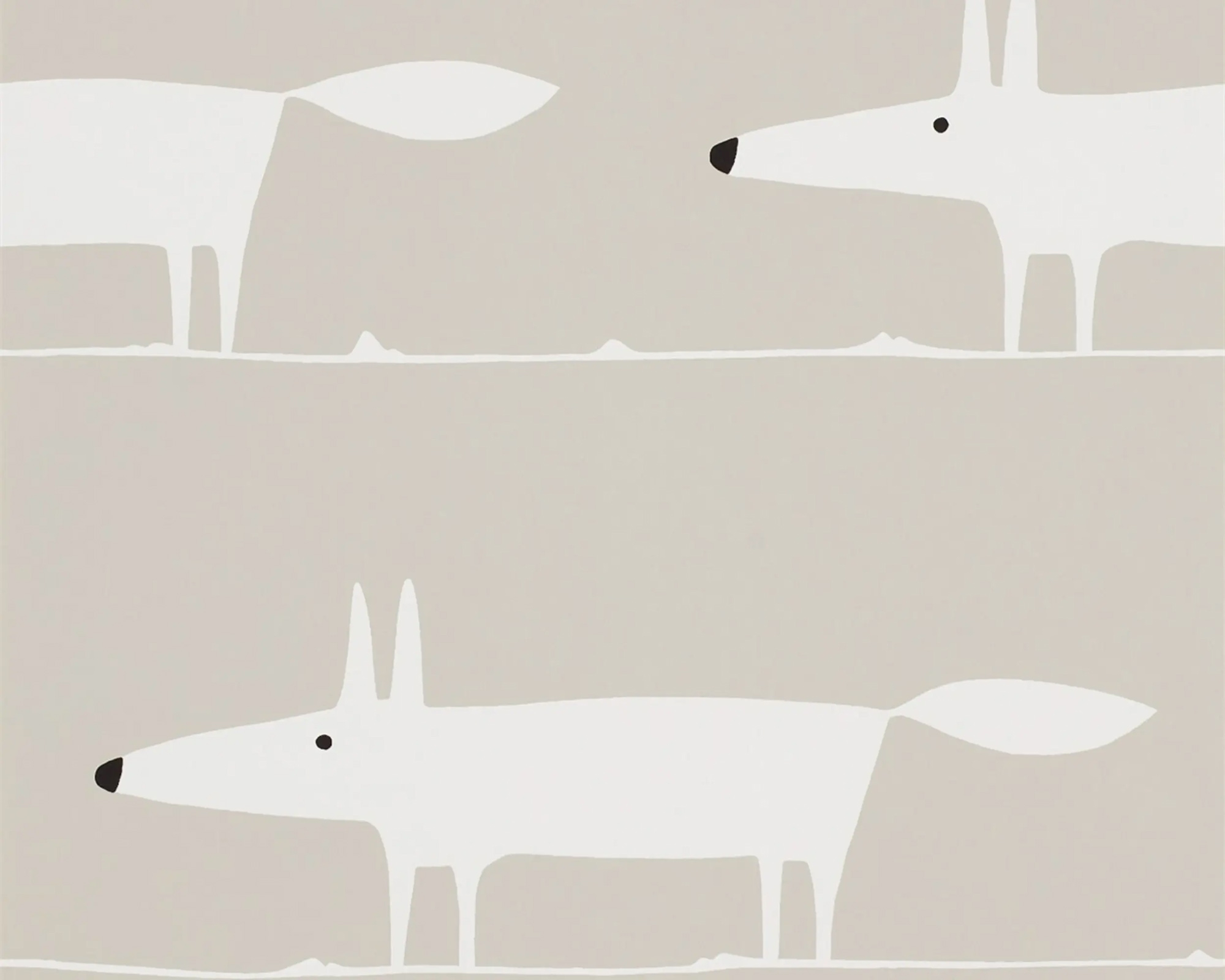 Tapete Fuchs Tapete Mr Fox Scandi Style beige weiß NSWA110845
