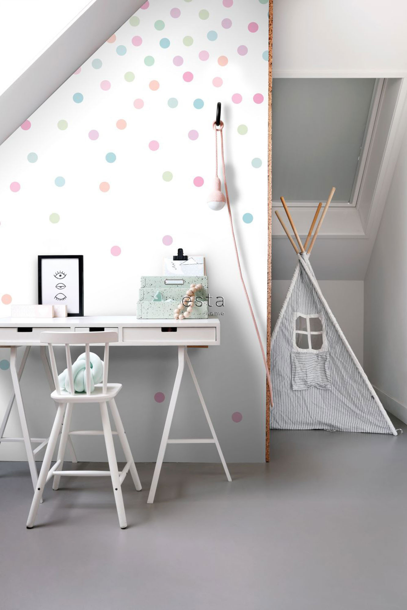 Wandbild Konfetti pastellfarben 200 x 279 cm 158931