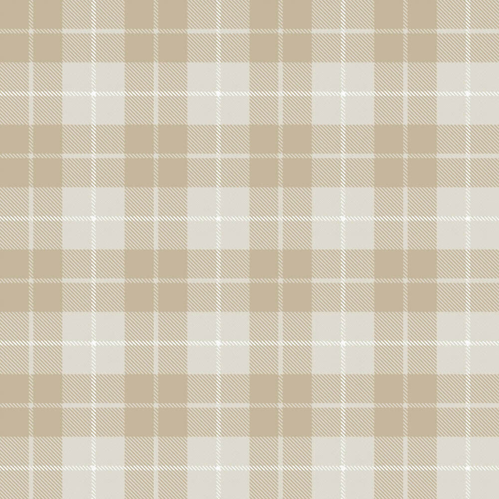 non-woven wallpaper wide checked pattern beige 014872