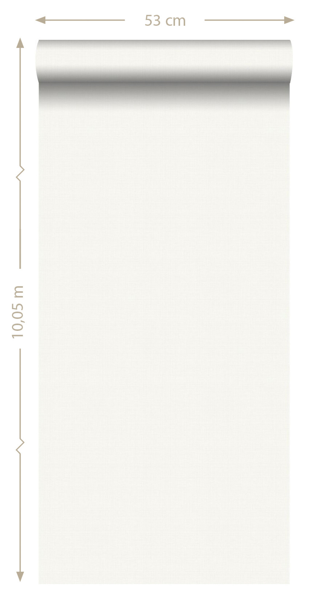 Non woven linen look wallpaper white 139022