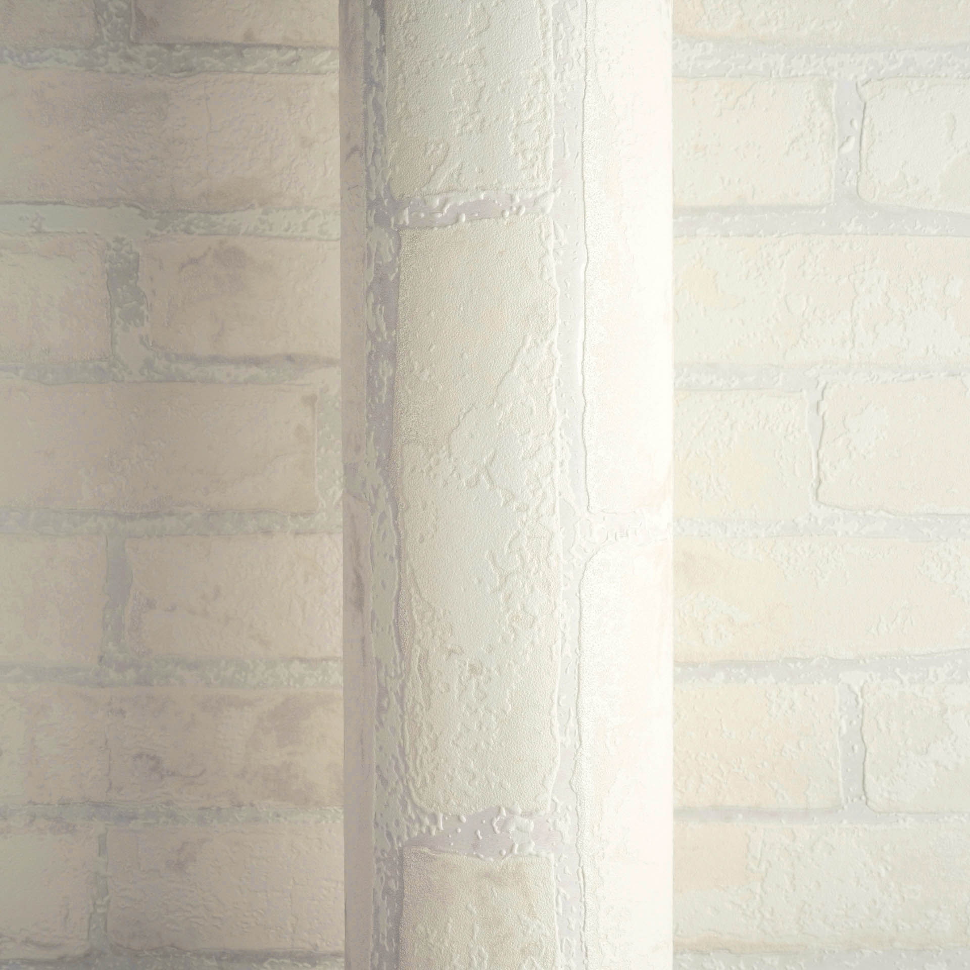 Tapete Ziegeltapete Maueroptik creme beige 907851
