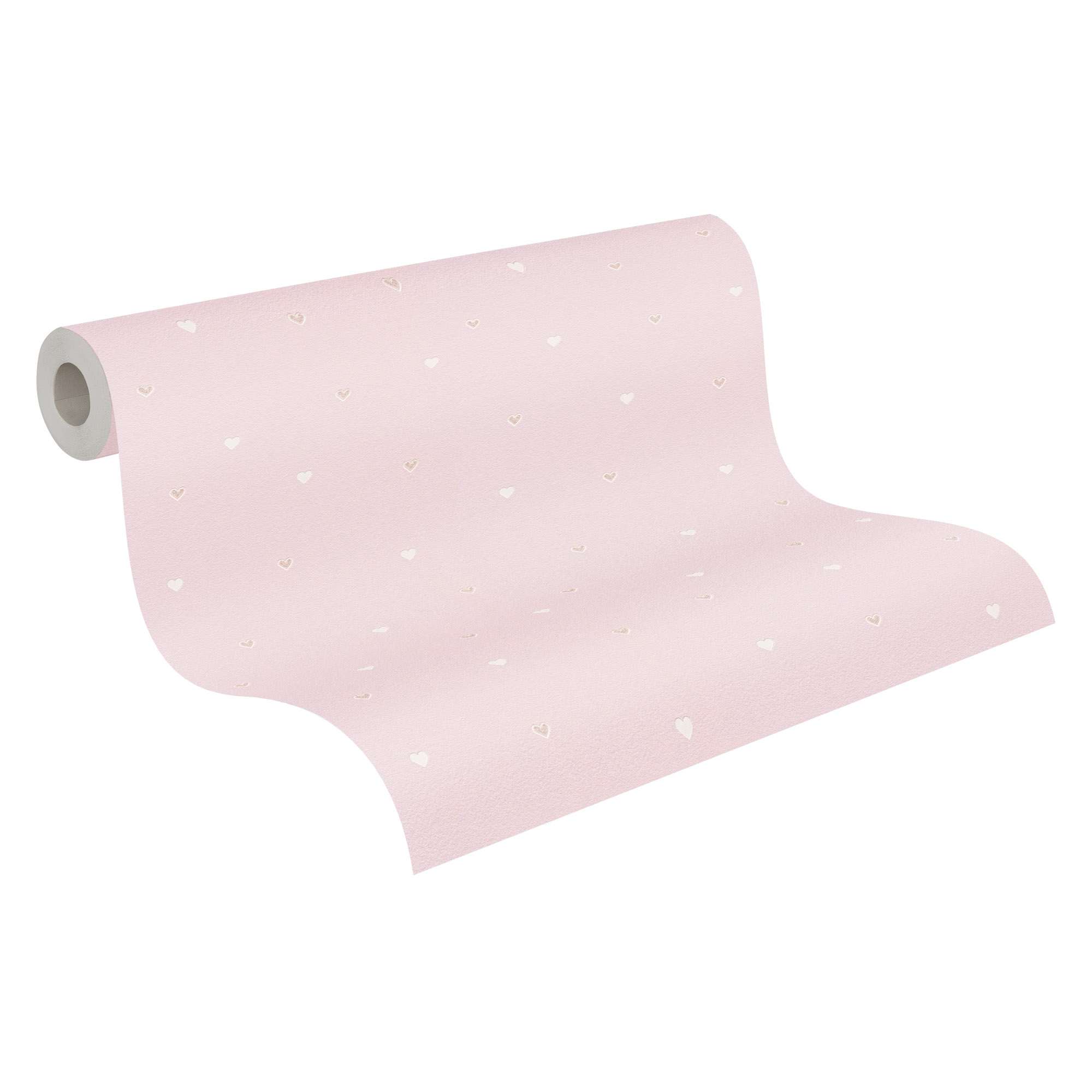 Tapete Herzentapete kleine glitzernde Herzchen rosa Vlies 792123