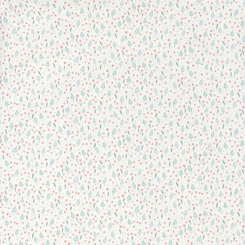 White wallpaper flower red-36-HPDM82756213.1M