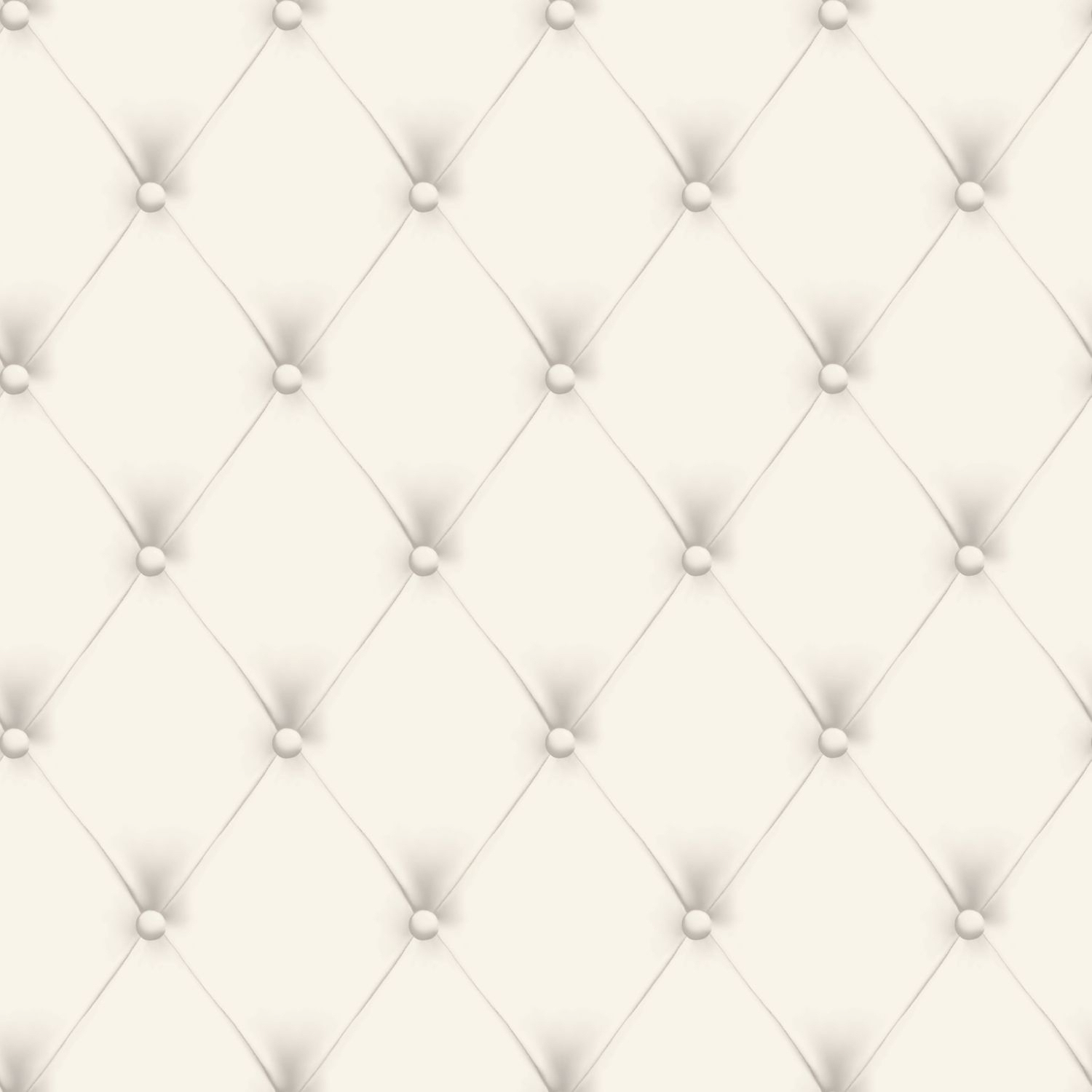 Tapete Chesterfield Polsteroptik weiß Vlies 346832