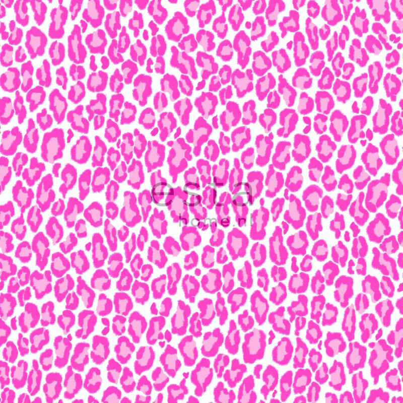 non-woven wallpaper leopard pink