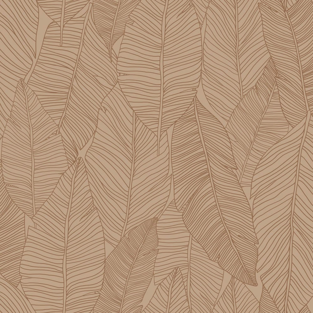 Leaf wallpaper drawn line art pink 139353