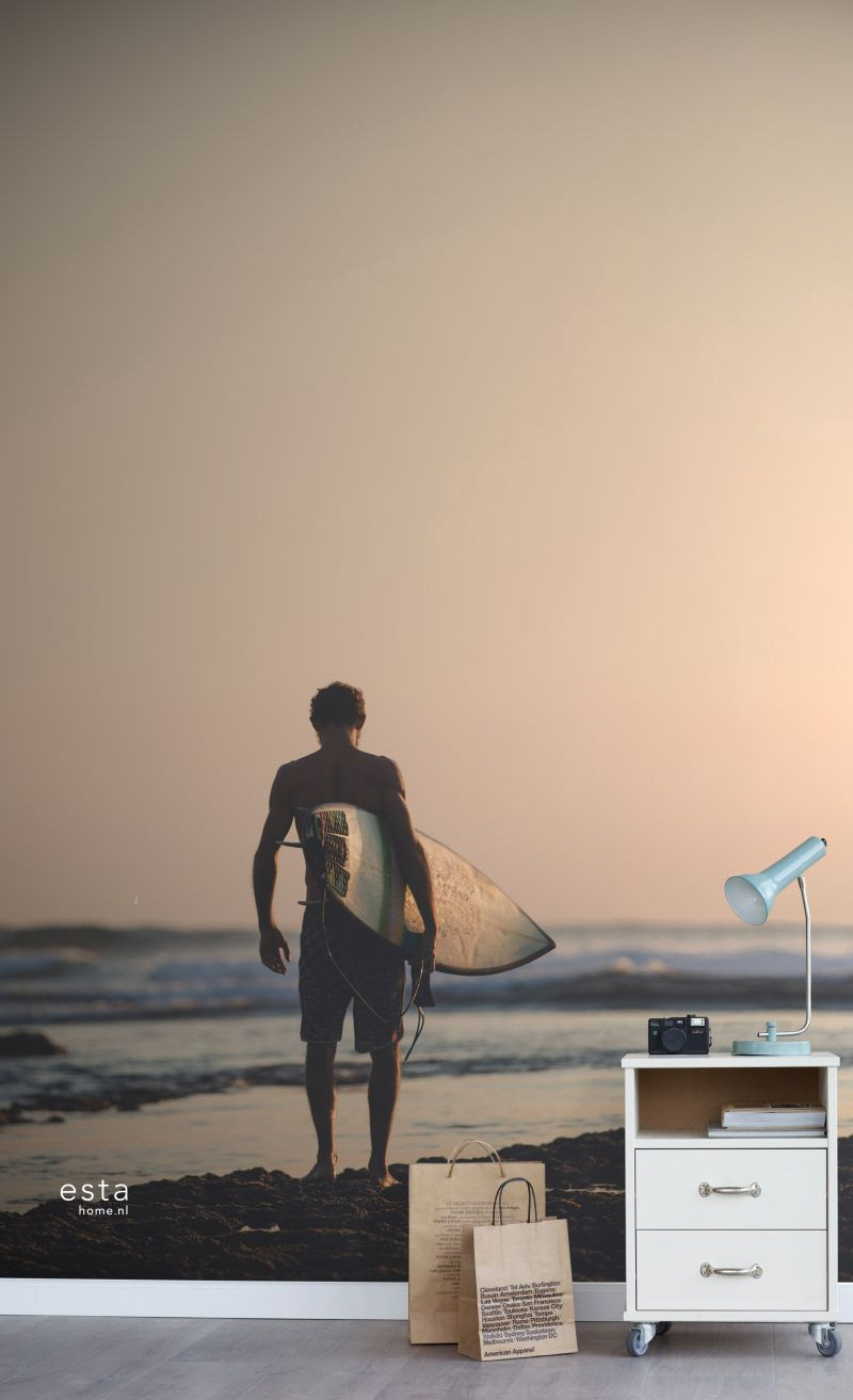 Surfer Wandbild Sonnenuntergang 186 x 279 cm 158847