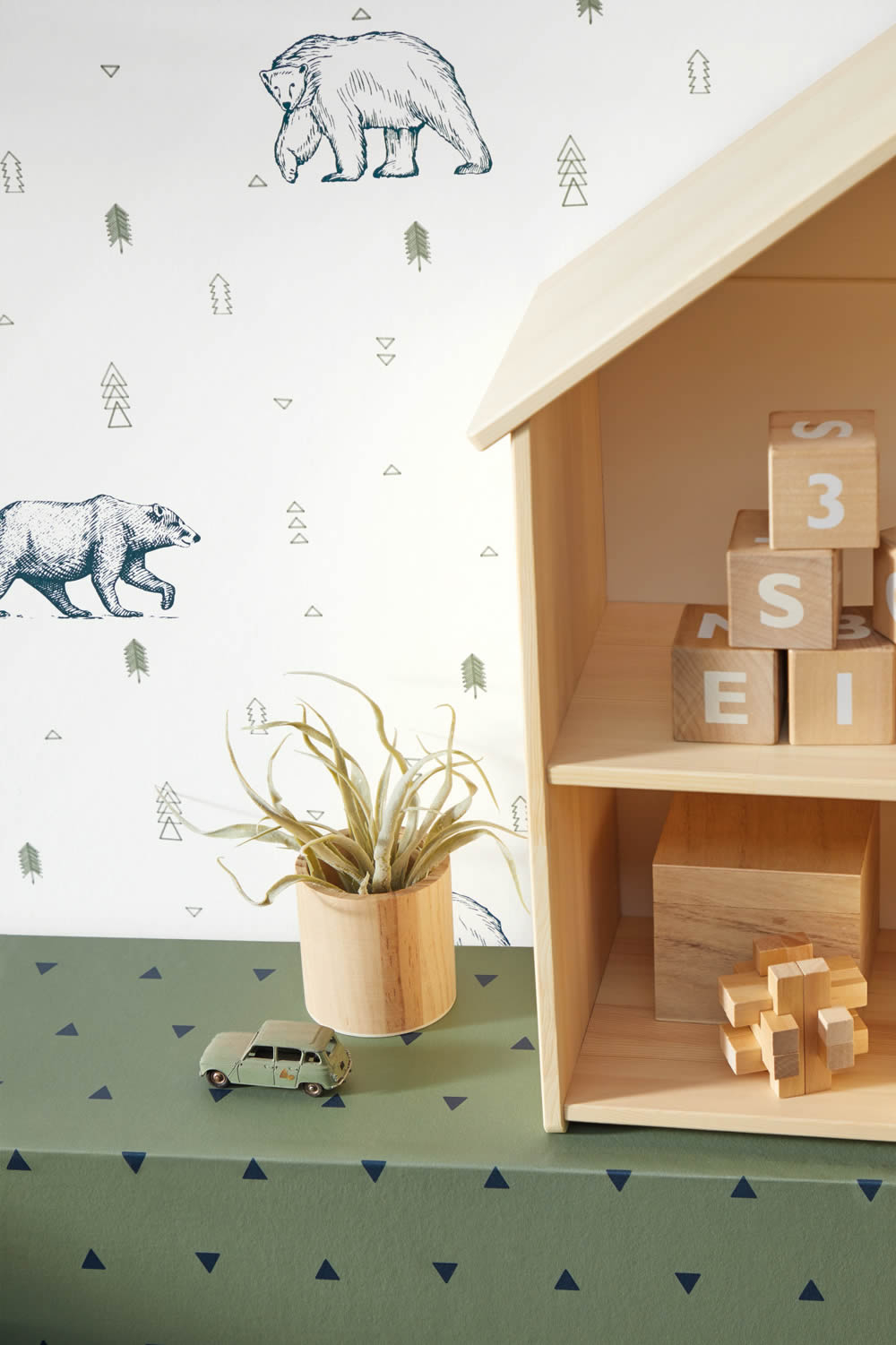 Wallpaper non-woven forest animals white blue brown Our Planet-36-OUP101986009.1M