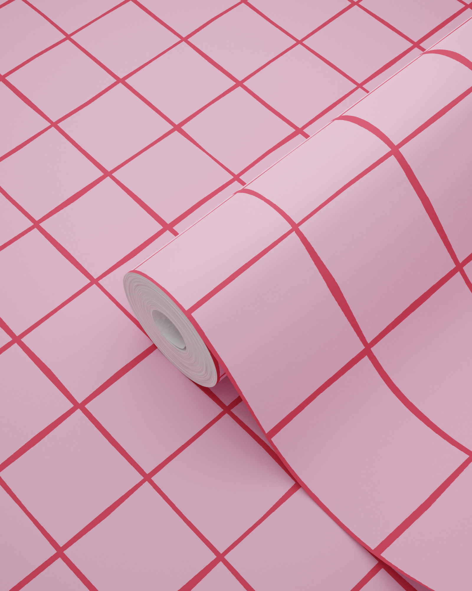 Tapete Kachel Tapete Fliesenoptik rosa Retro Vlies 131597