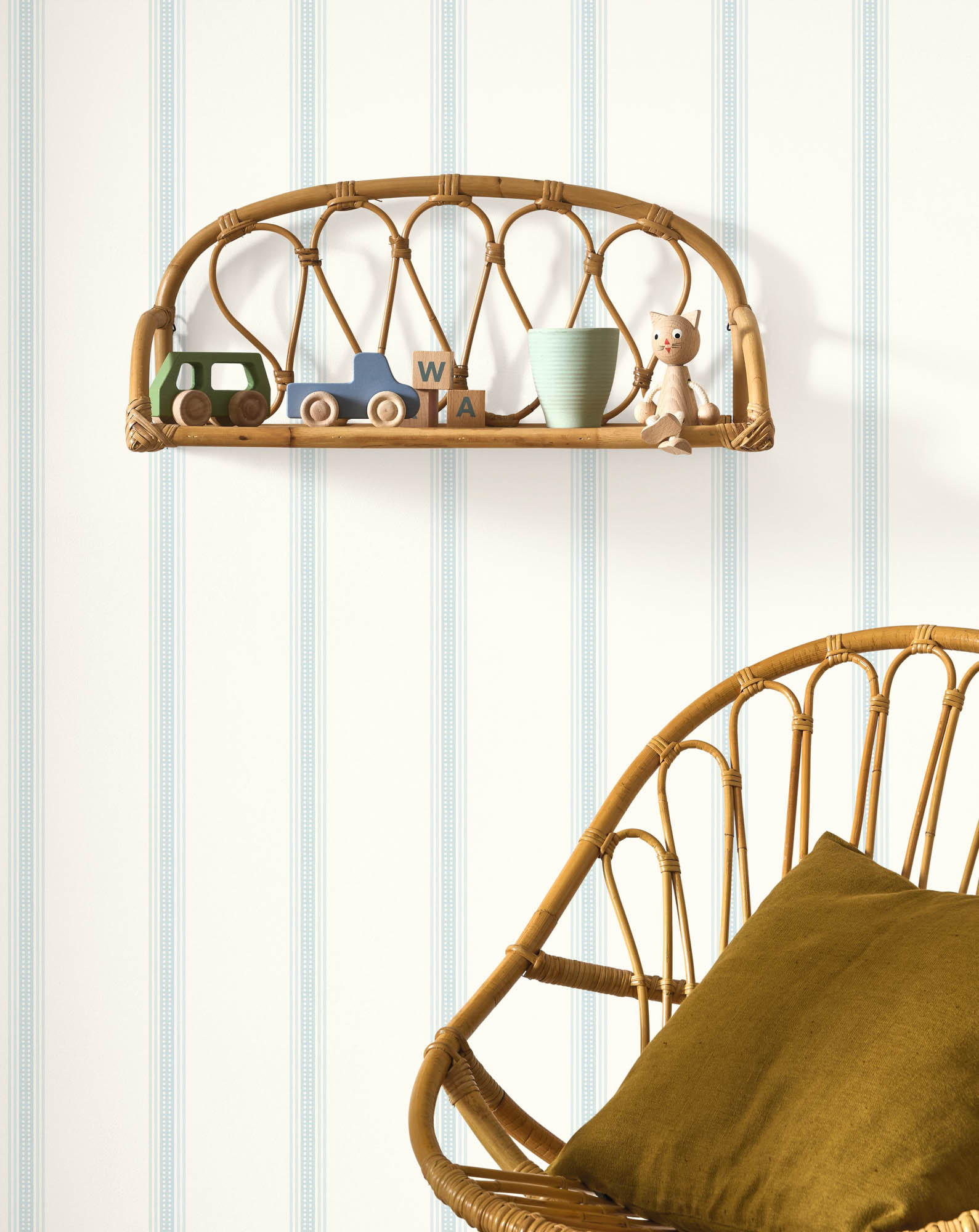 Tapete Streifen Tapete Babyzimmer blau Vlies OUTT202956262