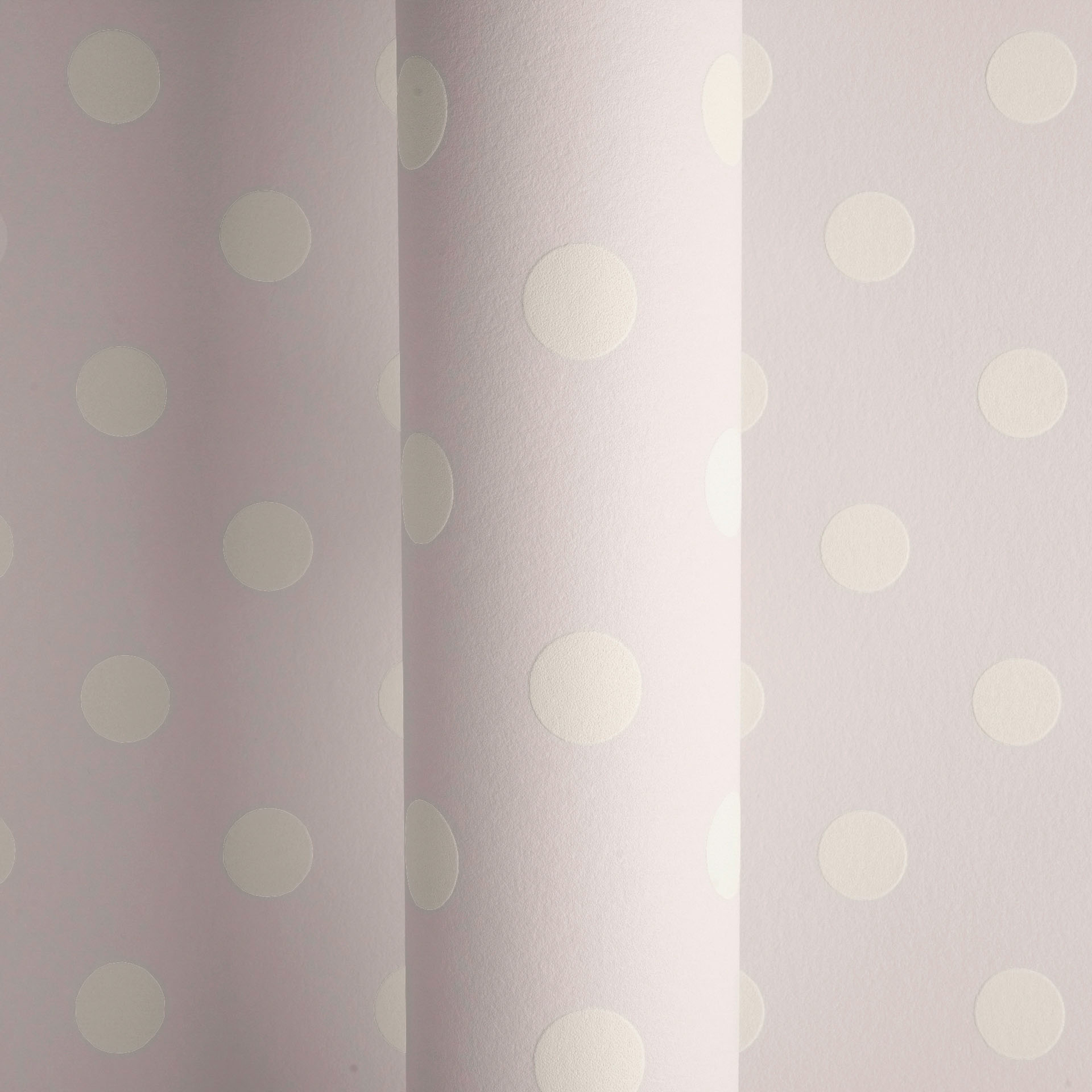 Tapete Punktetapete weiße Kreise rosa Vlies 363366