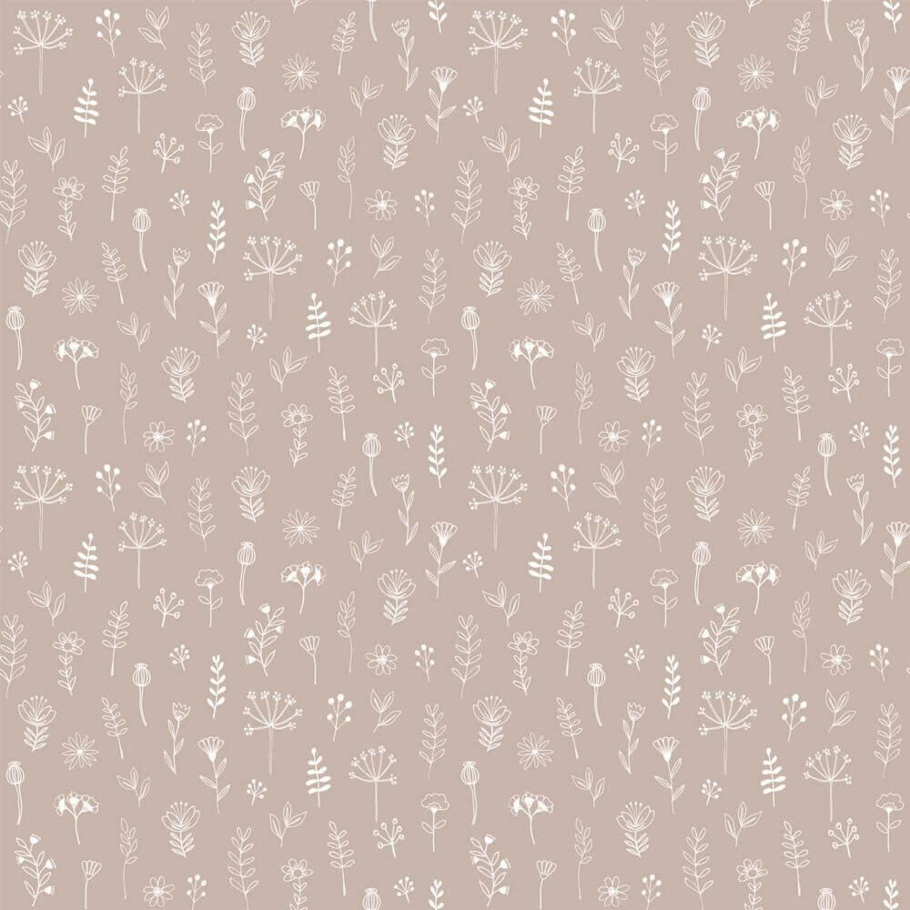 Comic Blumen Tapeten rosa beige Woodland Rasch Textil 039280-23-39280.1M