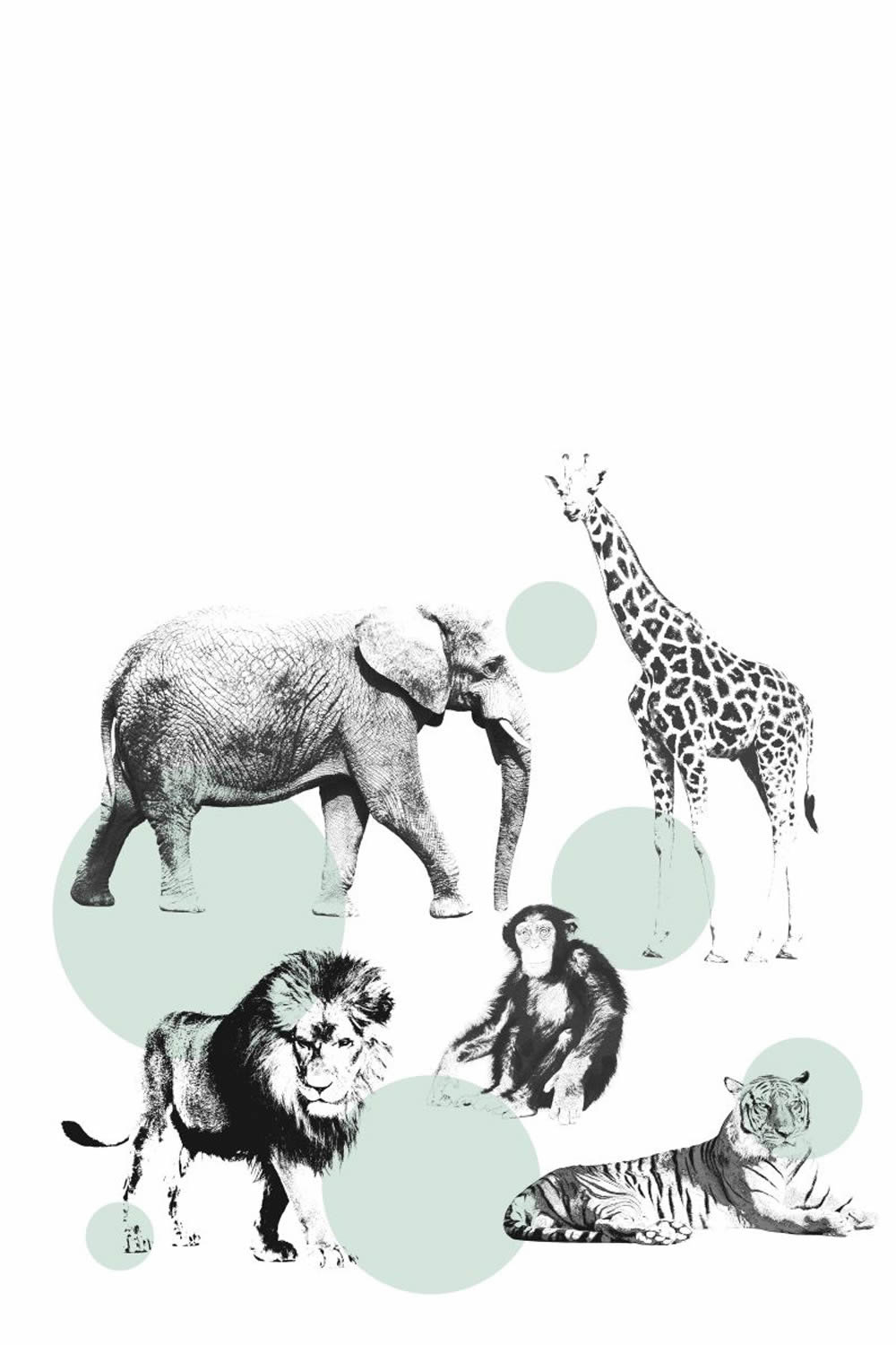 Animals mural dots Xl-23-158704_2